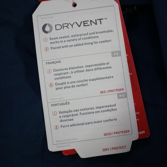 The North Face Men's Blue "Quest" Dry Vent Heat Seeker Insulated Hiking Jacket - Picture 9 of 11